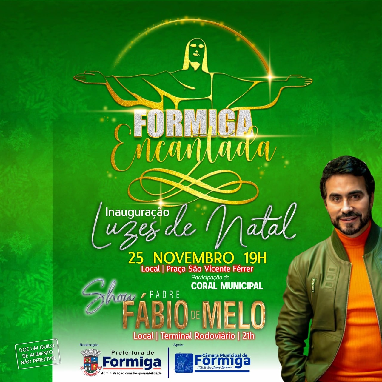 Show com Padre Fábio de Melo será realizado nesta sexta-feira em Formiga -  Portal G37