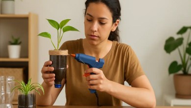 Como transformar garrafas PET em vasos de plantas decorativos