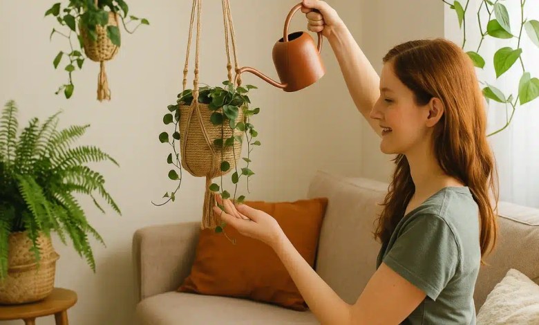 Aprenda a usar plantas suspensas para renovar a decoração sem gastar muito