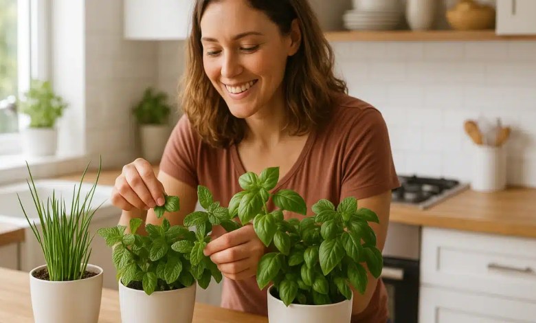 Aprenda o passo a passo para montar um mini-jardim de ervas na cozinha
