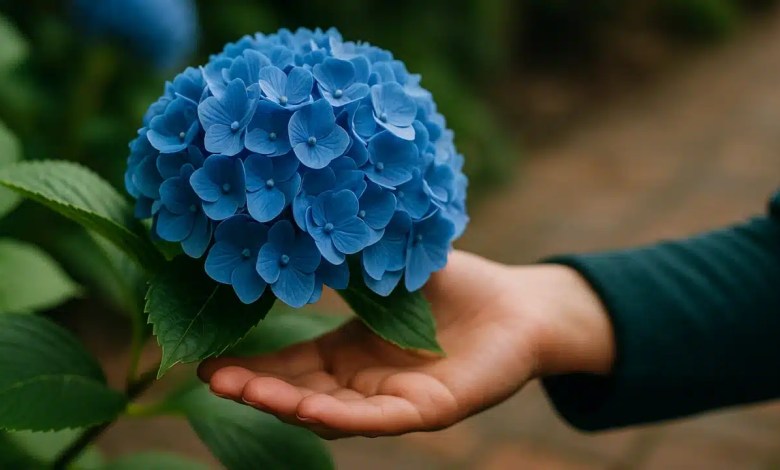 Hortênsia azul intensa Veja o truque natural que muda a cor das flores