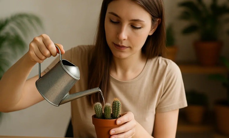 Quando regar mini cactos para evitar apodrecimento das raízes