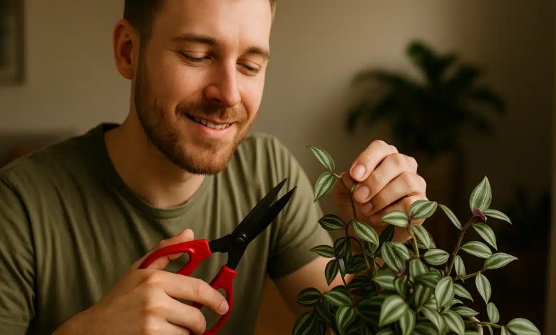 Técnica de poda que faz tradescantia crescer até 3x mais rápido