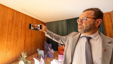 Fachada do Palácio das Mangabeiras, em Belo Horizonte, durante visita da Comissão de Cultura da ALMG